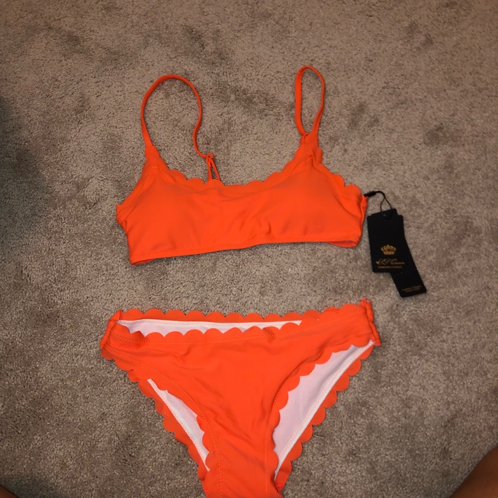 Bright orange bikini set